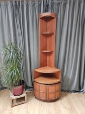Nathan Squares Corner Unit Mid Centrury Modern Teak Vintage Retro
