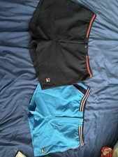 Fila White Line Tennis Shorts