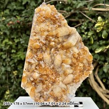 Large Citrine Cluster Healing Crystal – Genuine Golden Quartz Geode for Energy,