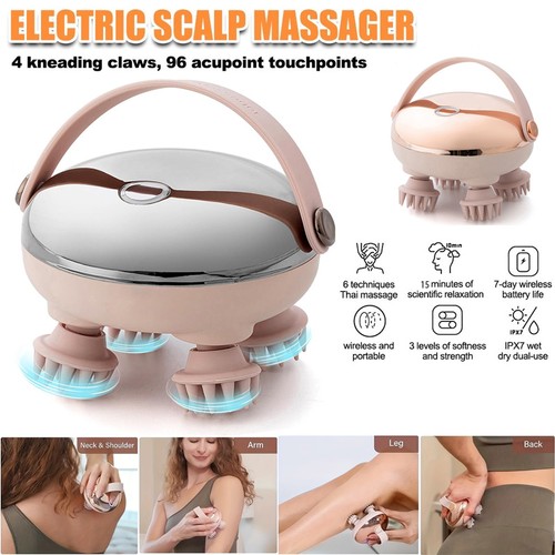 Electric scalp massager - massager, head