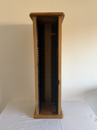 Wooden storage tower rack - cd,