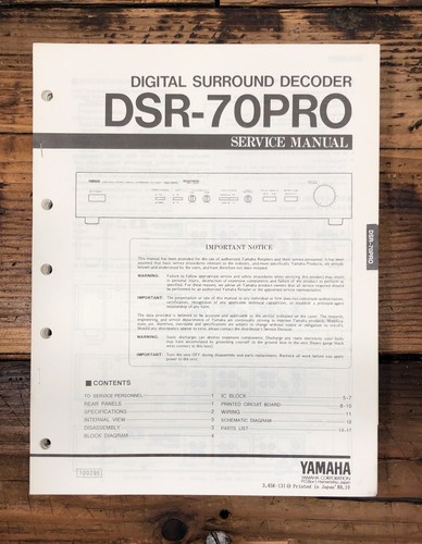 Yamaha dsr pro 70pro - yamaha,
