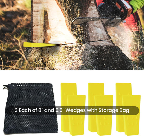 Tree felling wedges - tree, 6-pack