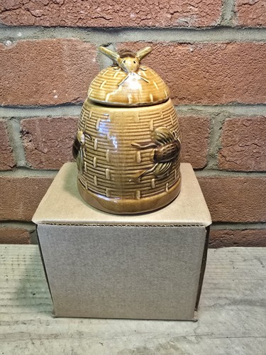 Vintage ceramic beehive honey - beehive,
