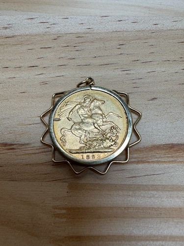 1893 gold full sovereign coin - gold,
