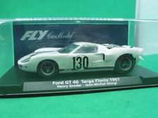 FLY 1/32ND  A187 FORD GT40 TARGA FLORIO 67 WHITE #130   BNIB SCALEXTRIC COMP
