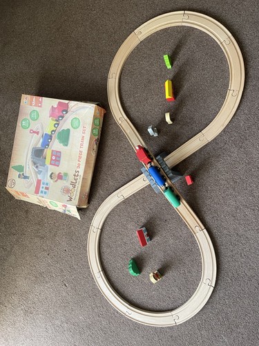Wooden train set bundle - wooden,