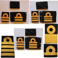 Official RN - Royal Navy RANK SLIDES - SHIRT / JUMPER All Ranks LT Capt Command