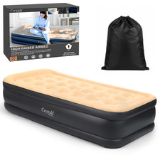 High Raised Single Air Bed Luxury Inflatable Mattress Builtin Electric Pump