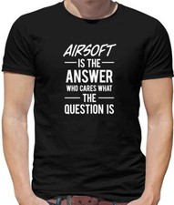 Airsoft Is The Answer Mens T-Shirt - BB - Sport - Shoot - Gun - Paintball