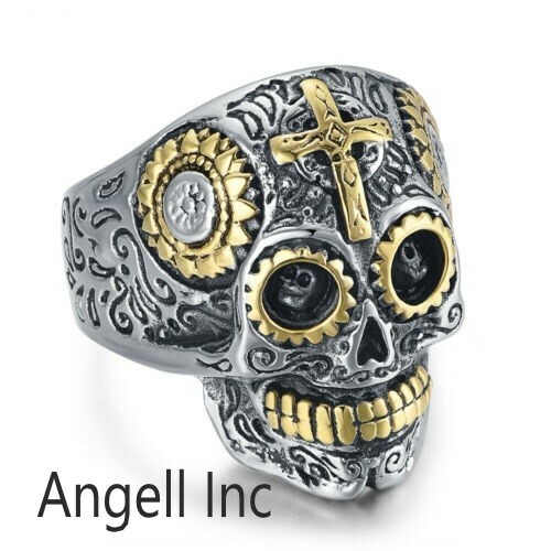 Silver gold sugar cross - silver,