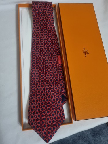 Hermes silk tie made - hermes, in
