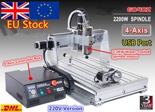 4 Axis 6040 MACH3 CNC Router Cutting Milling Metal Wood Engraving Machine 2.2KW
