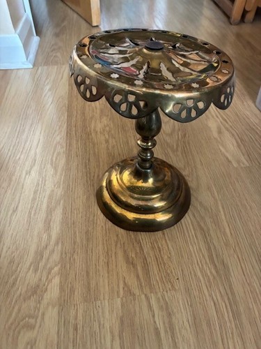 Vintage brass trivet - vintage,