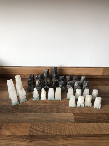 Vintage onyx marble chess - vintage,