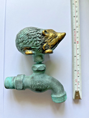 Vintage brass hedgehog - vintage,