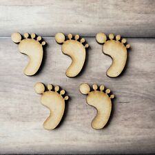 Wooden MDF BABY FEET Shape