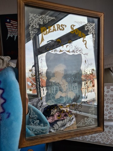 Vintage pears soap mirror - vintage,