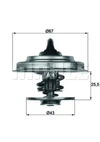 Thermostat 87d mahle for - tx,