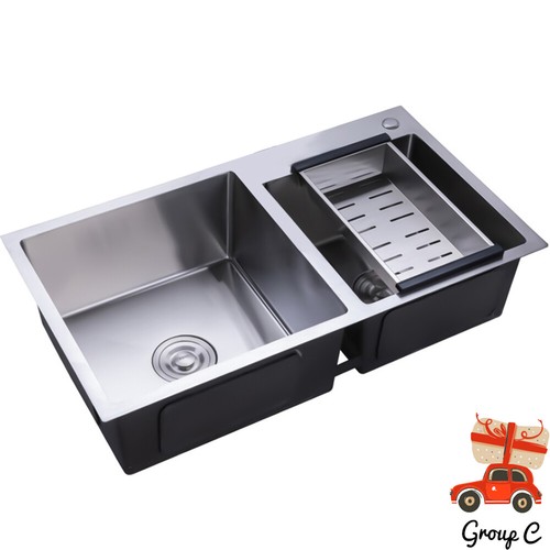 Double bowl stainless - double,