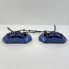 12-18 BMW M5 M6 F06 F10 F12 F13 Front Brembo Brake Caliper Pair Blue OEM