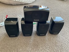 5 x PANASONIC SURROUND SOUND SPEAKERS WITH CABLES SB HF270 HC270 HS270