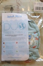 Splash About Happy Nappy Duo Playful Otters New - 0-3 Months plus Spare Nappy