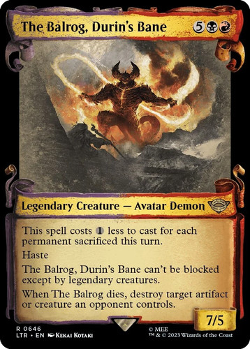 Mtg the balrog durin bane - the, balrog,