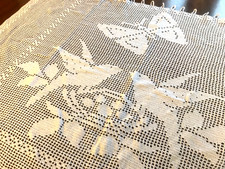 Vintage hand crocheted white