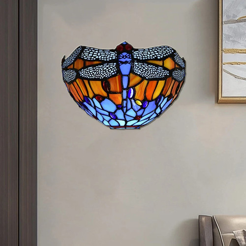 Tiffany style dragonfly - tiffany,