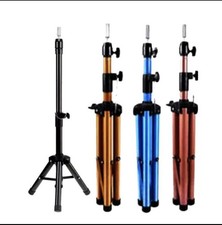 Heavy Duty Adjustable Wig Mannequin Tripod Rotating Makeup   Stand