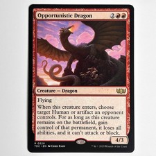 OPPORTUNISTIC DRAGON MTG TDC - MAGIC THE GATHERING CARD NEW