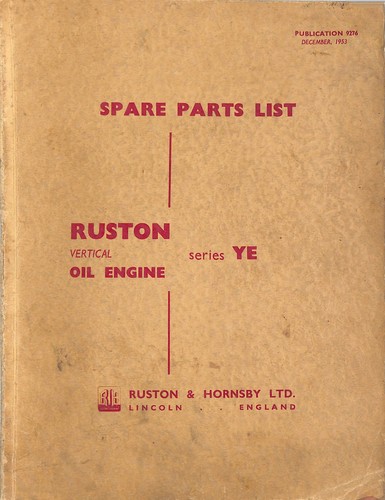 1953 ruston oil engine - engine, ye