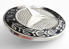 Mercedes-Benz W107, W126 SEC - Hood Bonnet Badge Emblem, BLACK 1078800088