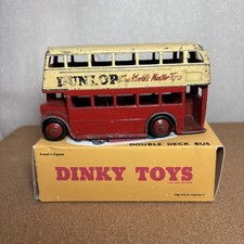 Dinky Toys 290 Double Deck Bus Diecast Original Model Dunlop With Repo Box