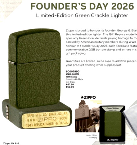 Zippo lighter founders day - lighter,