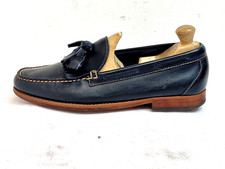 Weejund G.H.Bass Co men Tasseled Loafer full Leather Navy UK 8 EU 42