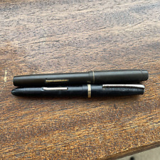 2x Vintage Fountain Pen Lever Fill Velvat Nib Stainless