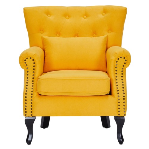 Velvet armchair chesterfield - velvet,