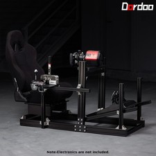 Dardoo New F1 Racing Sim Cockpit Stand with Black  Seat Fit Logitech G29 G920