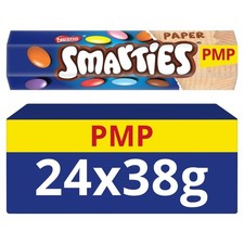 NESTLE SMARTIES TUBES 38G X 24 Price Marked 89p Tubes Full Box