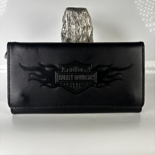 Vintage black leather - black, biker