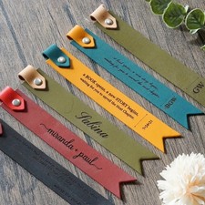 Personalized Leather Bookmark