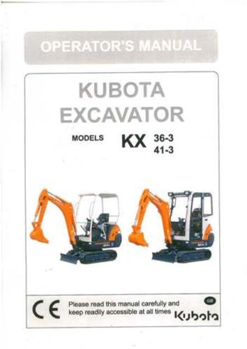 Kubota excavator kx36 kx41 3 - excavator, kx41-3