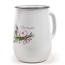 Novomoskovsk Lavender Enamel Jug Vintage Pitcher Water Jug 2.6-qt