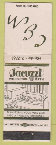 Matchbook cover jacuzzi - matchbook,