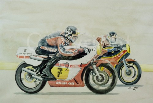Barry sheene suzuki yamaha - suzuki,