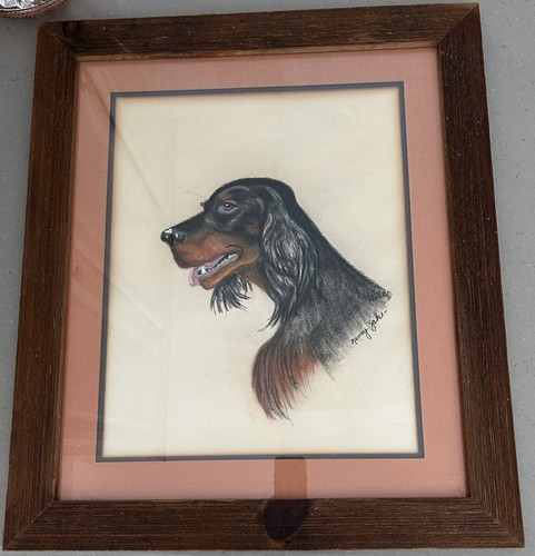 Framed portrait drawing - framed,