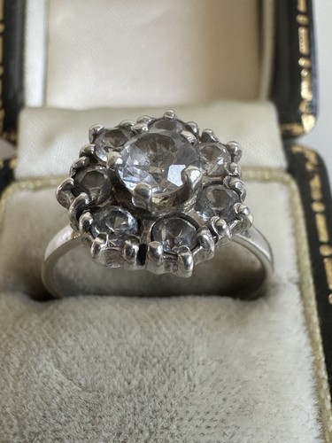 Antique silver 800 - paste, ring