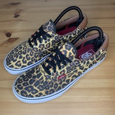 Vans Leopard Print Lace Up Low Womens Trainers Size 7 UK 